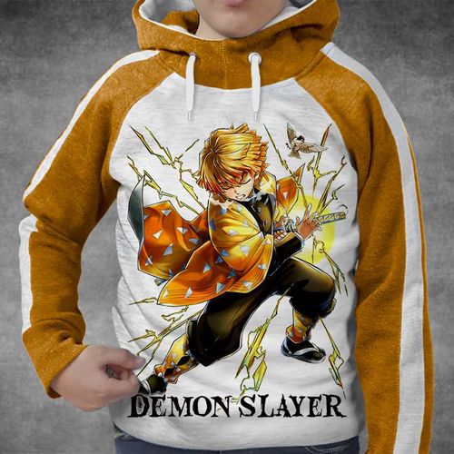 product_image_name-Generic-Haood Sweatshirt Enfant Demon Slayer Zenitsu 6 - 14 ans Manga / Anime-1