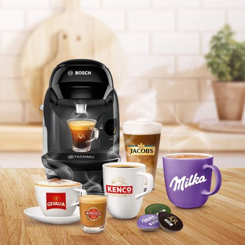 Bosch TASSIMO STYLE Noire Machine A Cafe Capsule Tous Types De Boissons Cappuccino Cafe Latte Macchiato
