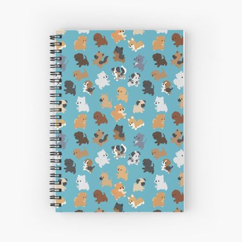 Generic Chibi Puppers Spiral Notebook Bloc note