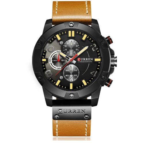 product_image_name-Curren-ساعات كوارتز رياضية ساعة يد جلدية للرجال-2