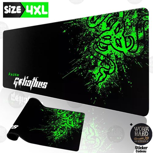 Razer Tapis de souris 4XL haute qualité pour PC et bureau goliathus  +Sticker cadeau à prix pas cher