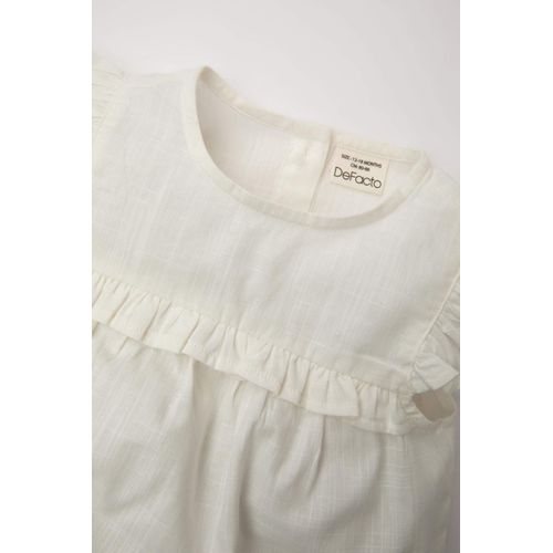 product_image_name-Defacto-Baby Girl Flared Poplin Blouse Floral Shorts 2 Piece Set-5