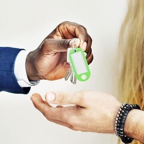 product_image_name-Generic-50 Porte-clés étiquette identification,Papier Pour Ecrire Dessus,Couleurs variés-1