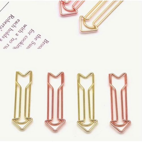product_image_name-Generic-Lot de 10 Marque-pages en Forme de Flèche – Métal Doré & Rose Doré-5