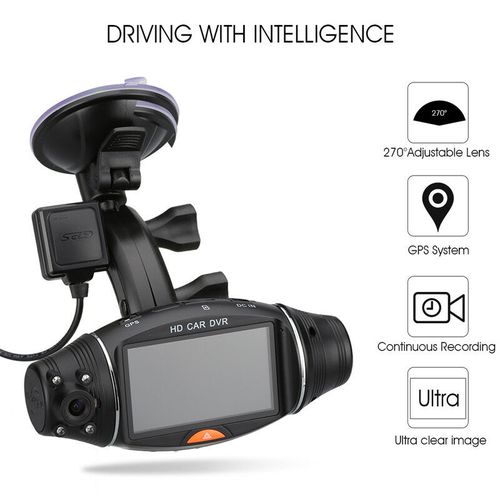 GPS Voiture Dashcam 12MP Caméra Recul Traceur Android