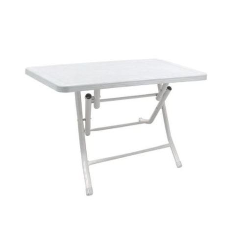 Table Rectangulaire Pliante 130x70x75 Cm Avec 4 Chaises Pliables Maroc