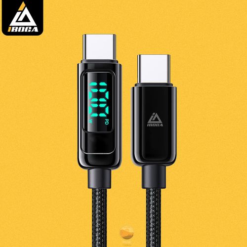 Câble USB C vers Type C iBoga, Charge Rapide 100 Watts, Transfert