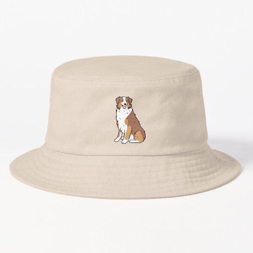 product_image_name-Generic-Chapeaux Bob Unisexe Illustration mignonne du visage du berger australien - berger australien tricolore rouge de bonne qualité-3