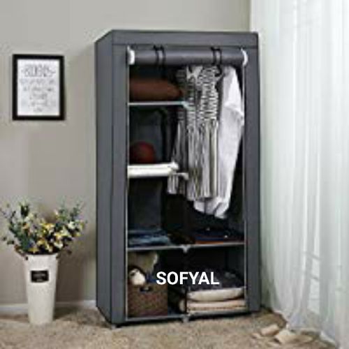 product_image_name-Hcx-Armoire de Vêtements - Gris-1