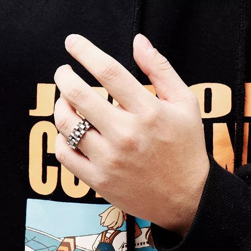 product_image_name-Generic-Anneau Elegant Titanium Tendance Argent En Acier Inoxydable 316L-1