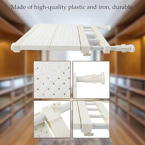 Séparateur D'armoire Réglable Topyond - Étagère De Tension 23-30 Cm, Sans Vis, Support 20 Kg