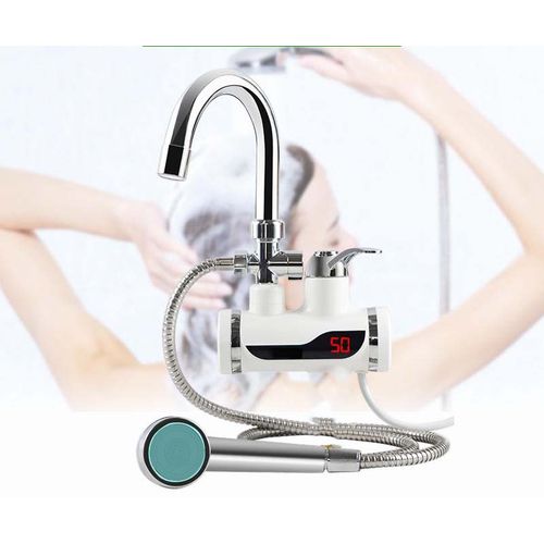 DMWD-robinet chauffe-eau instantané électrique, pour douche ou cuisine,  puissance 3000W, ✓ Meilleur prix au Maroc