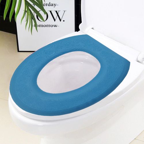 Generic Couverture Siège De Toilette, Tapis De Toilette, couvercle Siège De  Bain Bleu à prix pas cher