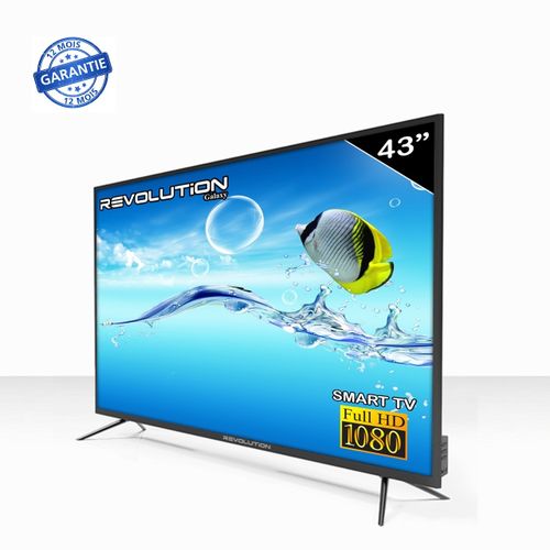 Revolution TV LED 43&quot; Full HD Smart récepteur intégré Android 8.0 - Garantie 1 an