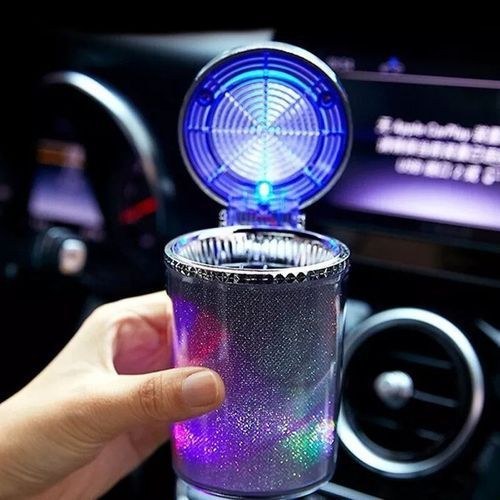 Cendrier pour Voiture avec Led Bleu