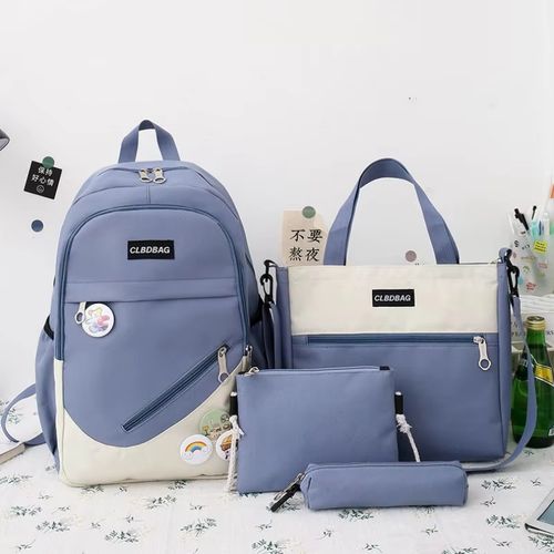 Generic Sac a Dos ecole Cartable Fille Sac Bandouliere Femme Trousse Scolaire Sac a main femme 4 Pieces a prix pas cher Jumia Maroc