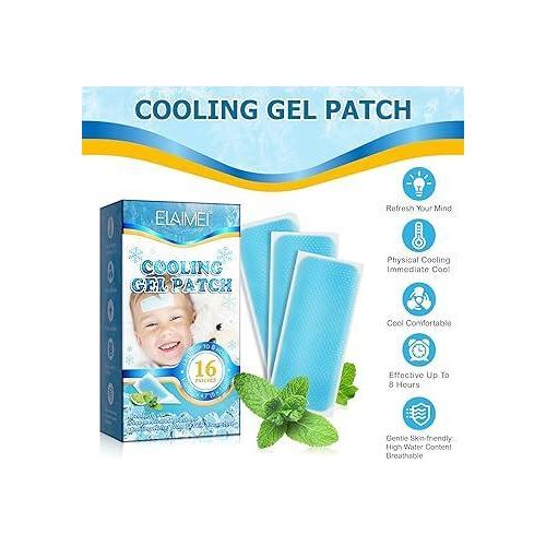 product_image_name-Generic-16 Patchs Gel Refroidissant pour Fièvre et Migraine - Soulagement Immédiat-1