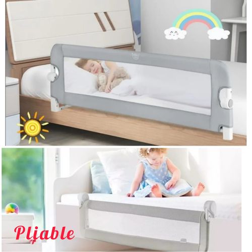 Generic barrière de lit pliable pour bébé, 50x120 cm, barrière de sécurité  pour enfants à prix pas cher
