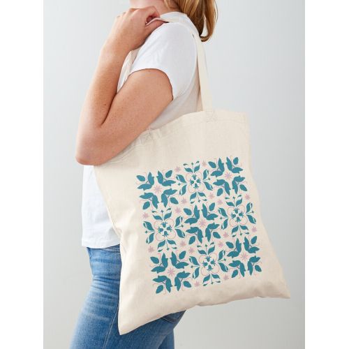 product_image_name-Generic-المغرب الديكور الحديث نمط البلاط الأزرقحقيبة يد قطن كلاسيكية-4