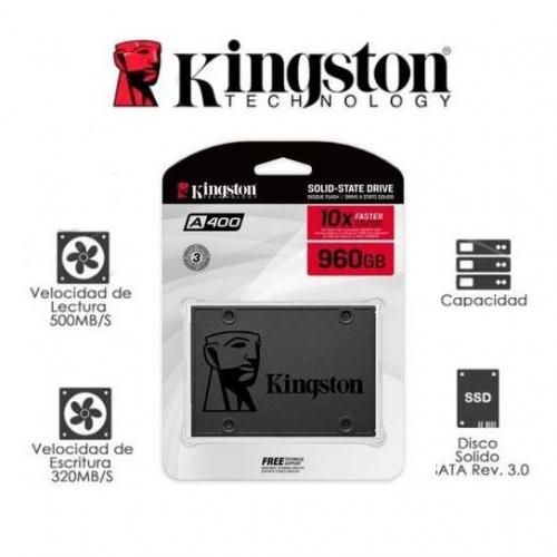 Kingston - Disque Dur SSD A400 960Go Sata 2.5