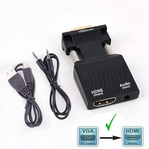 Adaptateur VGA vers HDMI avec audio