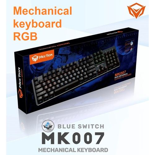 Jedel Clavier Gamer mécanique KL 88 Mode RGB - Bleu Switch