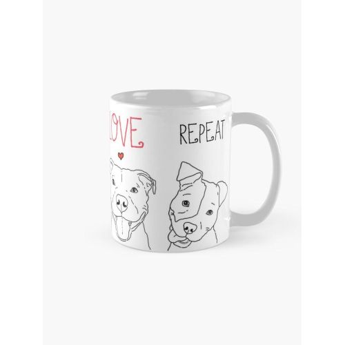 product_image_name-Generic-Rescue Love Repeat Dessins mignons de Pitbull Pittie Mug classique-4