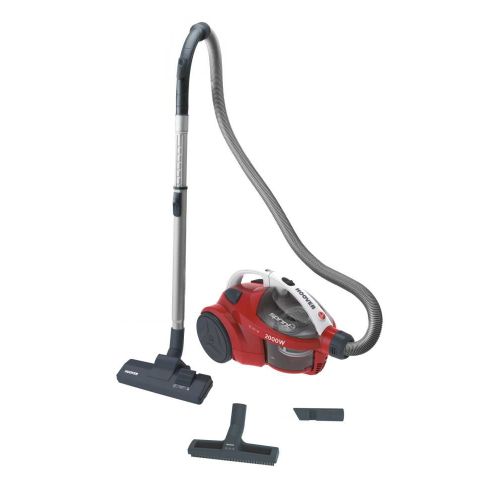 Hoover Aspirateur traîneau cyclonique sans sac Rouge , 1,5L Filtre HEPA à  prix pas cher