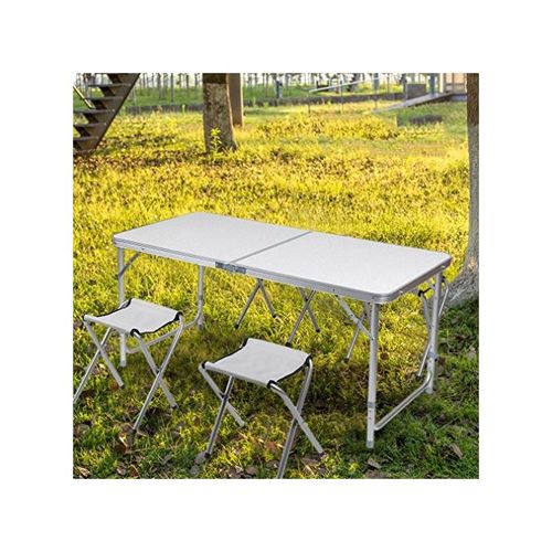 Generic Table Pliante Avec 4 Chaises Pliable Pour Pique Pique Camping Table  Pliante à prix pas cher