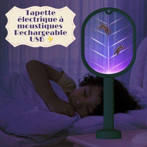 Generic Tapette à Moustiques électrique Pliante 4 En 1,tueur De