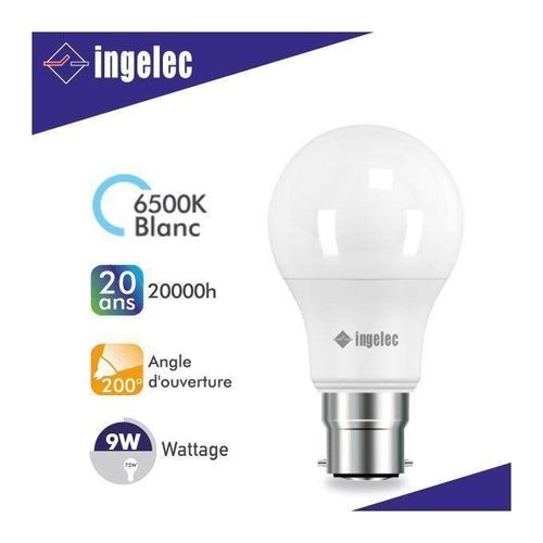product_image_name-Generic-Lampe LED A60 09W B22 - Lumière blanche-1