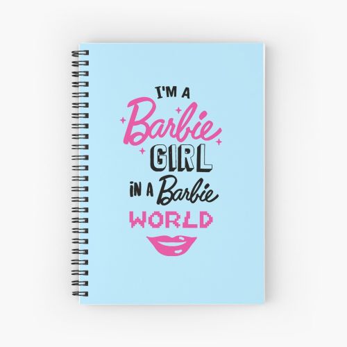 product_image_name-Generic-Barbie As The Princess And The Pauper Im Barbie Girl In A Barbie World  Spiral Notebook - Bloc note-1