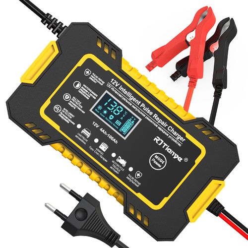 Generic Chargeur de batterie de voiture automatique 110V à 220V à 12V 6A  LCD Smart à prix pas cher