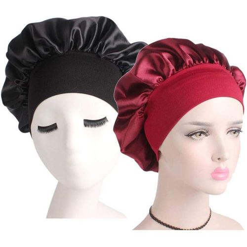 product_image_name-Generic-غطاء شعر ليلي من الساتان، غطاء حريري بشريط مطاطي عريض قابل للتعديل للنساء والفتيات، غطاء ليلي من الساتان قابل لإعادة الاستخدام لحماية الشعر الطويل المجعد-4