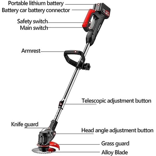 product_image_name-Generic-جزازة كهربائية لاسلكية لقص العشب والأعشاب للاستخدام المنزلي-3