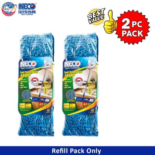 Neco 2 recharge de Balai serpillere microfibre bleu - 40cm - à prix pas  cher