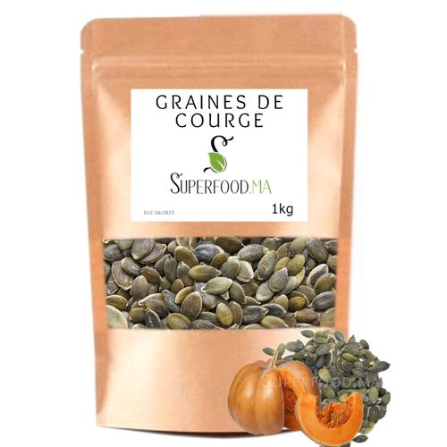 Generic 100 Gr DE GRAINES DE COURGE ( CITROUILLE SECHEÉS ) MAGNESIUM 100 %  NATUREL à prix pas cher