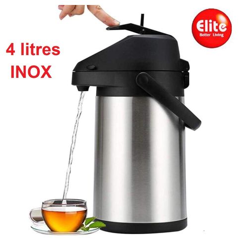 product_image_name-Elite-Carafe à café isotherme en acier inoxydable 4L, thermos thermique, distributeur de boissons-1