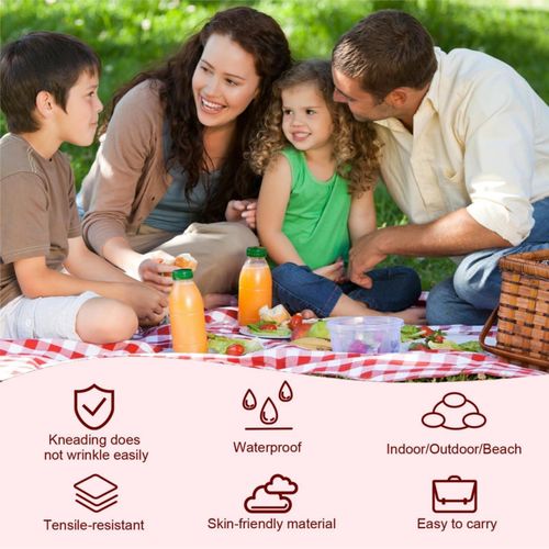 product_image_name-Generic-Tapis de pique-nique & plage extra large 200x200cm, couverture de camping imperméable, lavable, léger & pliable -8