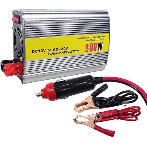 Convertisseur/Transformateur de Tension 12V à 220V/230V Chargeur  Allume-cigare pour Voiture Camping-car 300W Maroc 