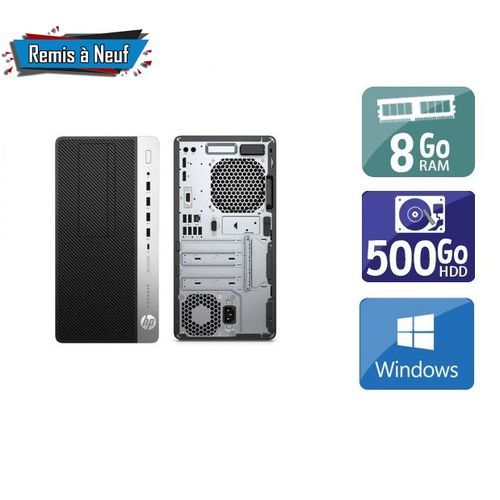 Hp Pack PC bureau complet i5- 6éme Gén-8Go Ram-500Go HDD + Ecran 20 -  Remis à Neuf à prix pas cher