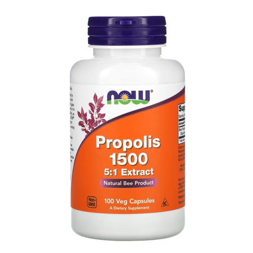 product_image_name-Now Foods-Propolis 1500, 100 capsules végétariennes -1