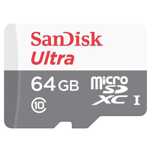 Sandisk Memory Card Micro SD - Carte Mémoire Micro SC - Classe 10 - 64GB