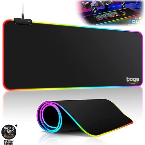 Tapis de souris clavier Gamer XXL RGB Color Led Gaming