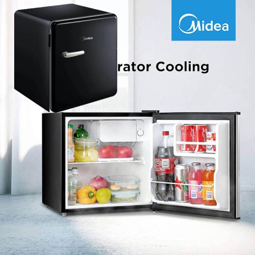 Midea Mini réfrigérateur Minibar Noir 47L design avec petit