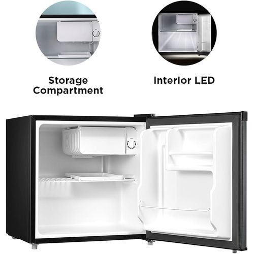 Midea Mini réfrigérateur Minibar Noir 47L design avec petit compartiment  congélateur idéal pour chambre à prix pas cher