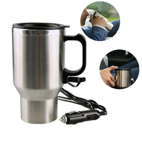 Generic Mug Chauffant Isotherme Électrique pour Voiture en Acier Inoxydable  12V à prix pas cher