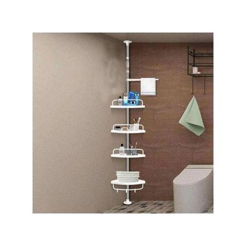 product_image_name-Generic-Éatagère d’Angle Télescopique Blanche – Multi Rangement Moderne-1