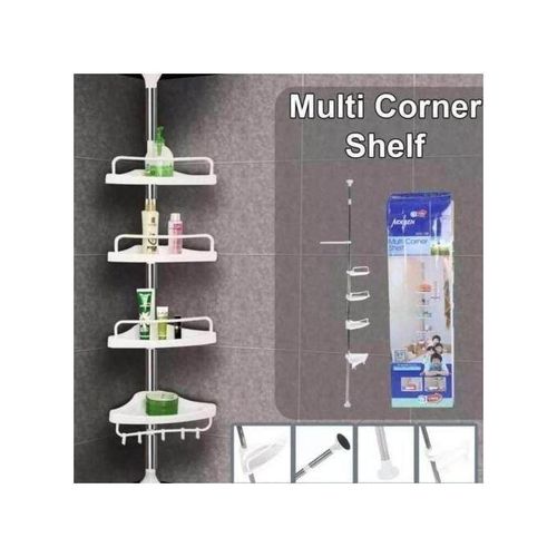 product_image_name-Generic-Éatagère d’Angle Télescopique Blanche – Multi Rangement Moderne-2