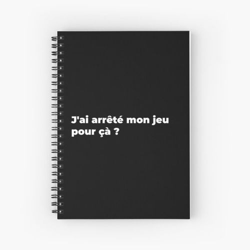 product_image_name-Generic-I stopped my game for that? Spiral Notebook Bloc note-1